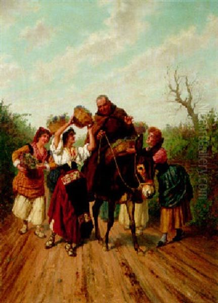 Temptation Oil Painting by Pietro Gabrini