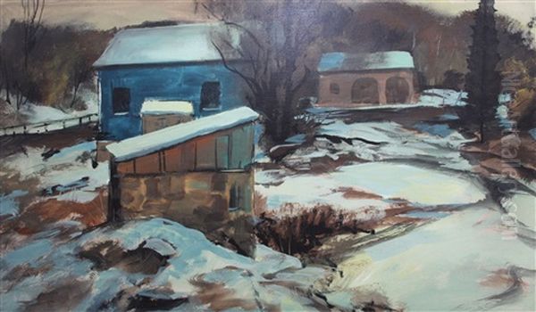 Nach Dem Regen Oil Painting by Carl Frederick Gaertner