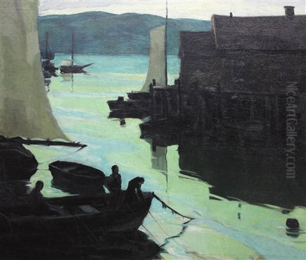 Nach Dem Regen Oil Painting by Carl Frederick Gaertner