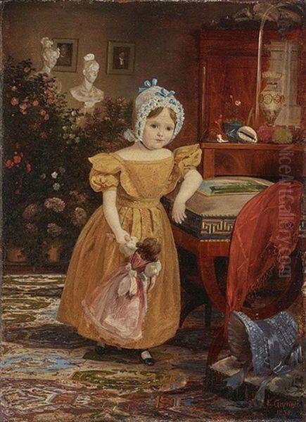 Marianne Kuntze Oil Painting by Johann Philipp Eduard Gaertner