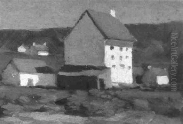 Moonlight Oil Painting by Clarence Alphonse Gagnon