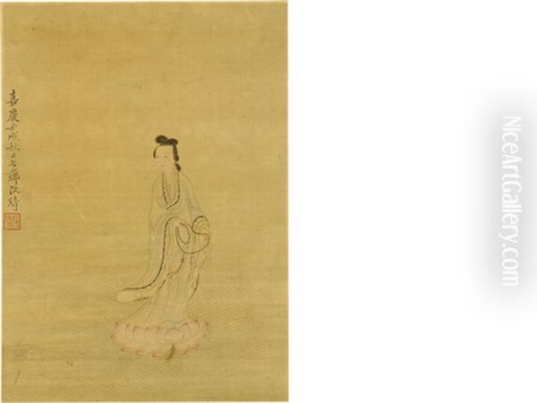 Guanyin Oil Painting by Gai Qi