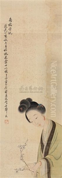 Beauty Oil Painting by Gai Qi