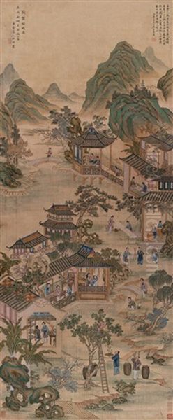 Figures Oil Painting by Gai Qi