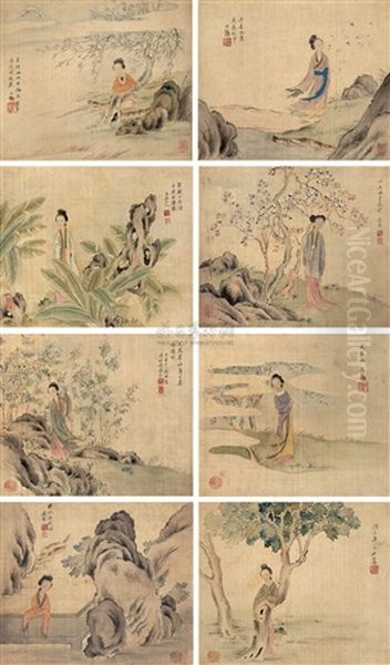 Ladies (album W/8 Works) Oil Painting by Gai Qi