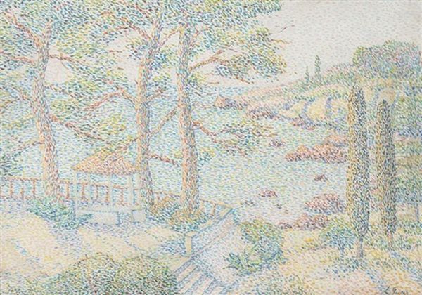 Carqueiranne Oil Painting by Louis Gaidan