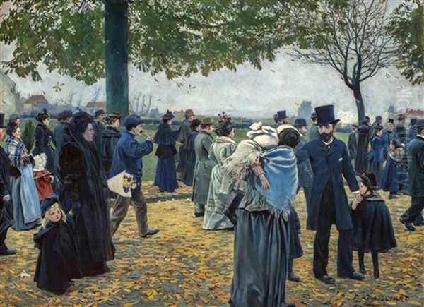 The Parade Oil Painting by Franz Bernard Gailliard