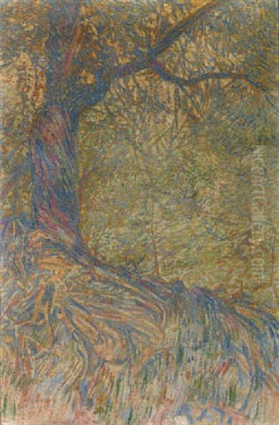 Arbre Du Bois Sacre (olympie) Oil Painting by Franz Bernard Gailliard