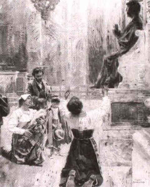 Priere Ardente Oil Painting by Franz Bernard Gailliard