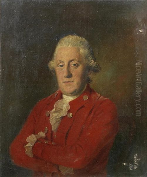 Portrait Of A Gentleman, Bust-length, In Red Costume Oil Painting by Thomas Gainsborough