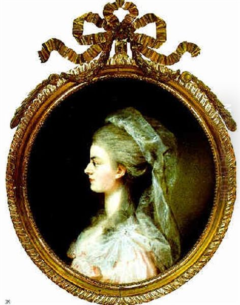 Bildnis Der Gemahlin Des Zaren Paul I. Maria Feodorowna. . . Oil Painting by Thomas Gainsborough
