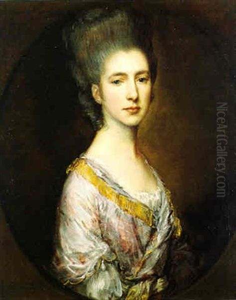 Portrait Of Frances, Mrs. Alexander Champion Oil Painting by Thomas Gainsborough