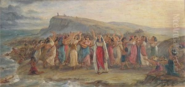 Study For The Song Of Miriam The Prophetess Oil Painting by William Gale