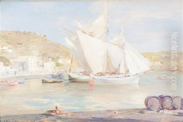 Barche A Vela Oil Painting by Leopoldo Galeota