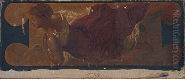 Projet De Decor Oil Painting by Pierre-Victor Galland