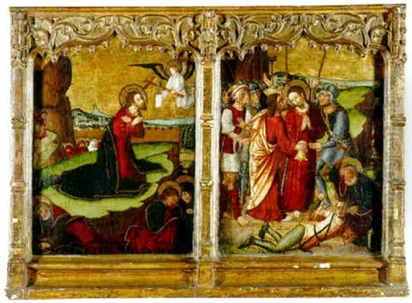 The Agony In The Garden Oil Painting by Fernando Gallego