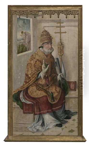 San Pedro Oil Painting by Alonso Gallego