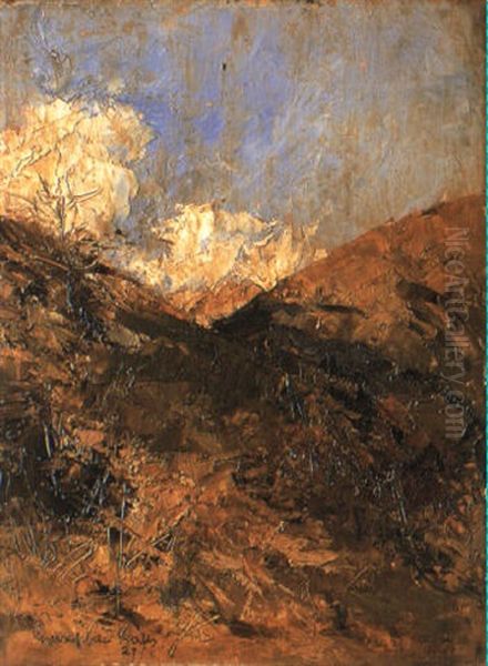 Paesaggio Alpestre Oil Painting by Giuseppe Galli