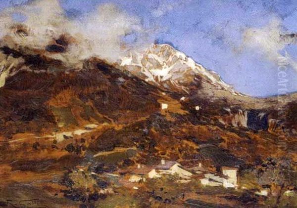 Paesaggio Montano Oil Painting by Riccardo Galli