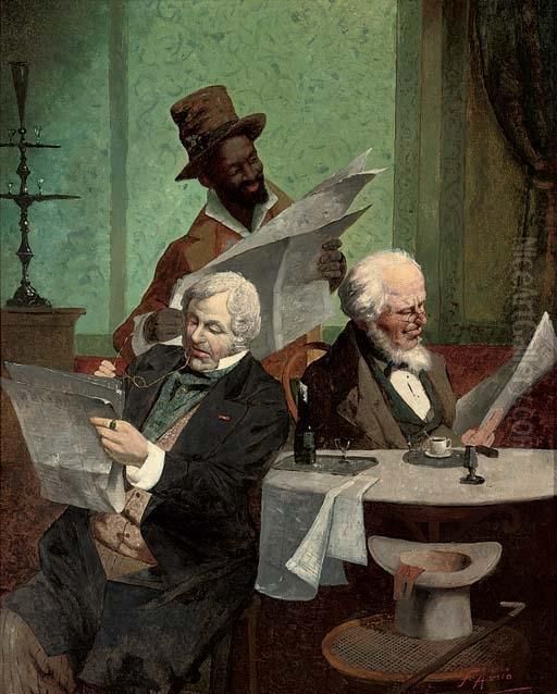 The Cotton Club, New Orleans, Louisiana Oil Painting by F. Avilo