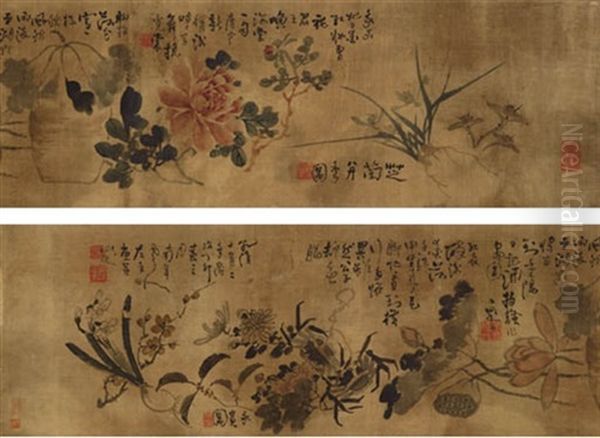 Flowers Oil Painting by Gao Fenghan