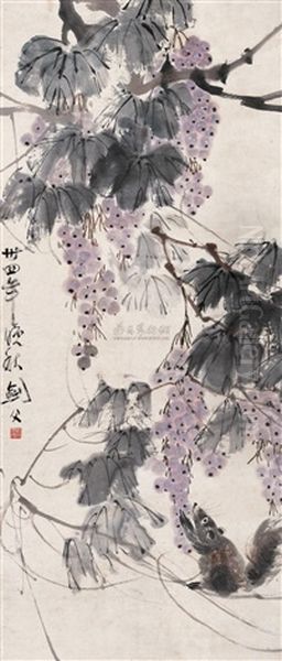 Untitled Oil Painting by Gao Jianfu