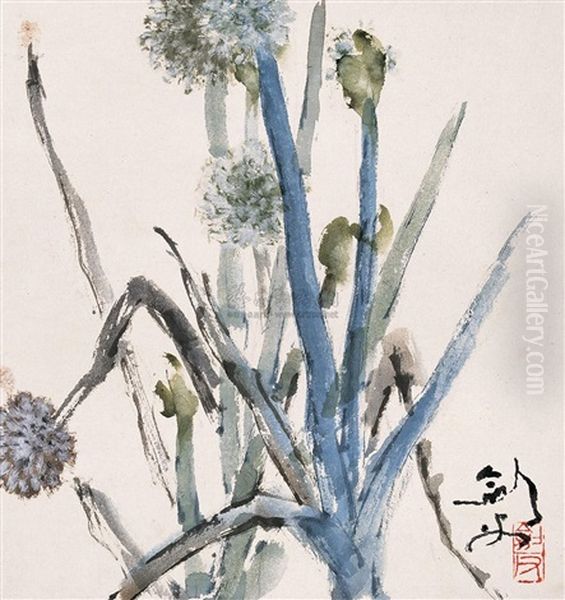 Untitled Oil Painting by Gao Jianfu