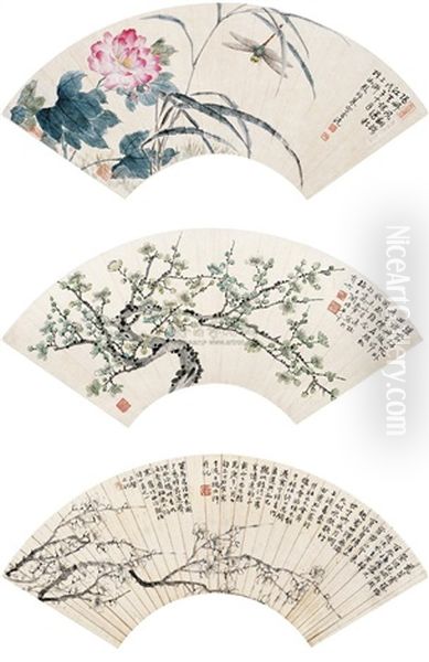 Lotus Oil Painting by  Gao Yehou