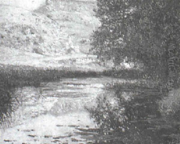 Paisaje (belcite) Oil Painting by Juan Jose Garate Y Clavero