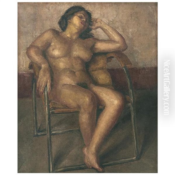 La Modelo Oil Painting by Alberto Garduno