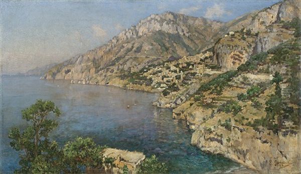 Capri Oil Painting by Enrico Gargiulo