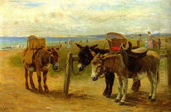 Waiting For A Ride Oil Painting by Henry Garland