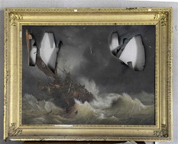 La Tempete Oil Painting by Ambroise-Louis Garneray