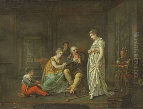 Painting Oil Painting by Etienne-Barthelemy Garnier