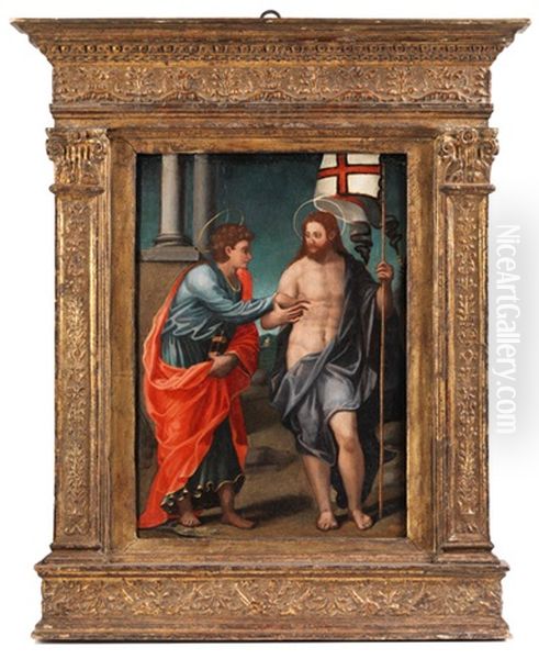 In Der Nachfolge Der Unglaubige Thomas Oil Painting by Benvenuto Tisi da Garofalo