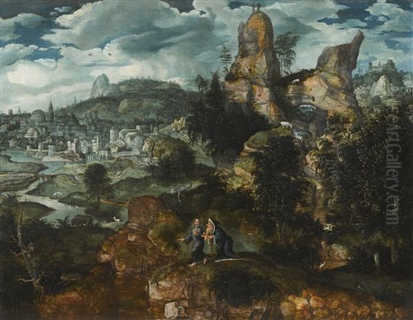 The Temptations Of Christ Oil Painting by Lucas Gassel