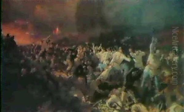 Bozzetto Per La Battaglia Di S. Martino Oil Painting by Andrea Gastaldi