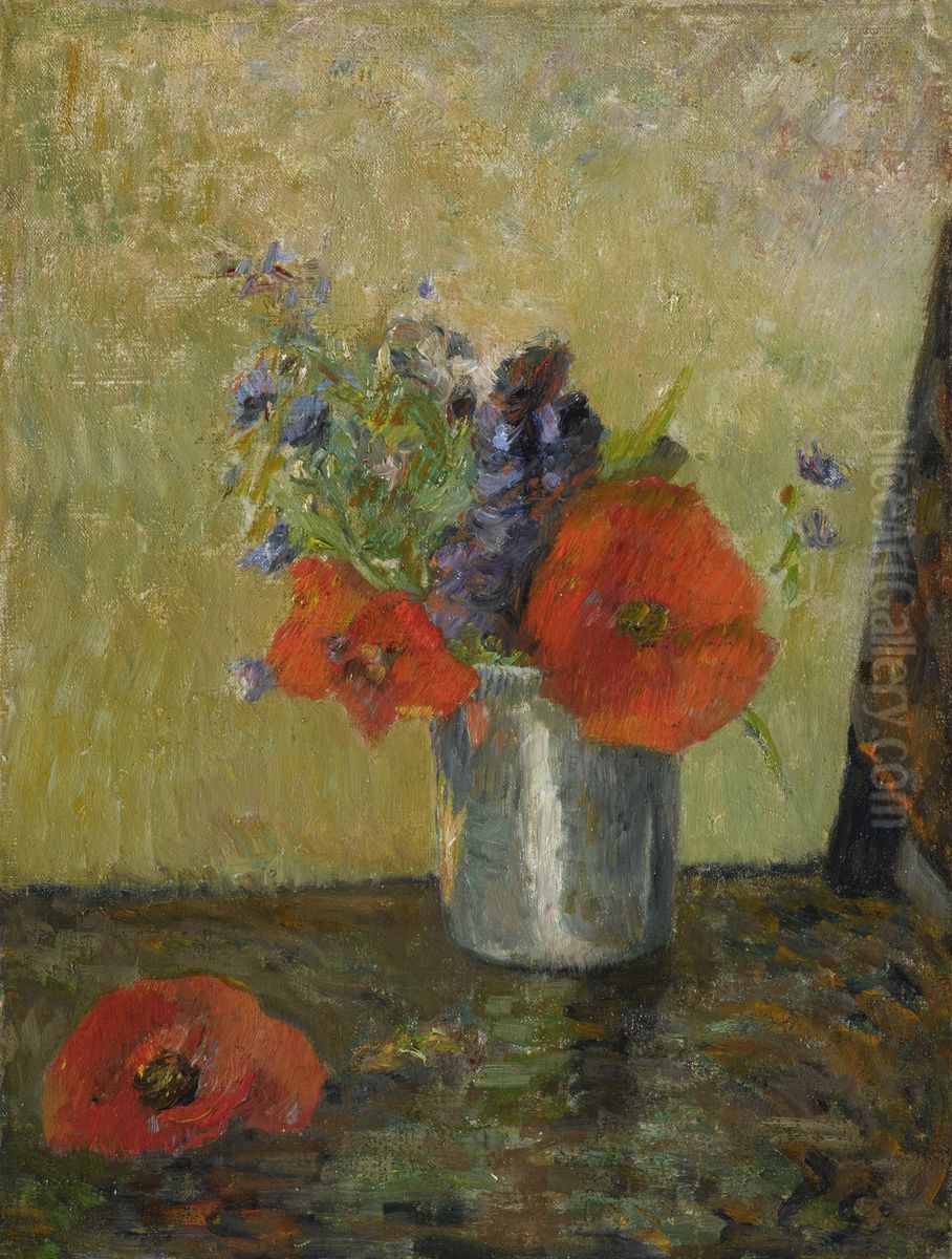 Fleurs D'ete Dans Un Gobelet Oil Painting by Paul Gauguin
