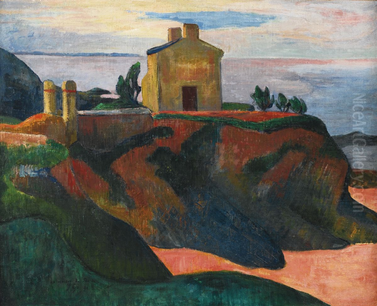 La Maison Du Pan-du Oil Painting by Paul Gauguin