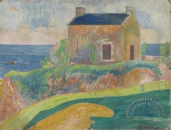 La Maison Du Pendu Oil Painting by Paul Gauguin