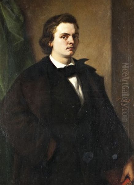 Fiatal Ferfi Kepmasa Oil Painting by Gustave Gaul