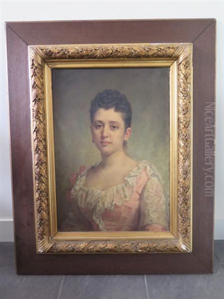 Portrait D'une Elegante Oil Painting by Armand Gautier