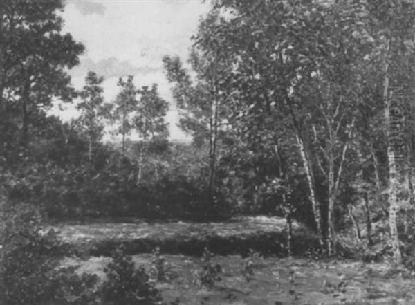 Besonnte Lichtung An Einem Fruhlingstag Oil Painting by Armand Gautier