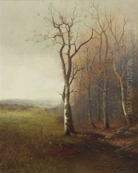 Untitled (tree In Field) Oil Painting by George Gay