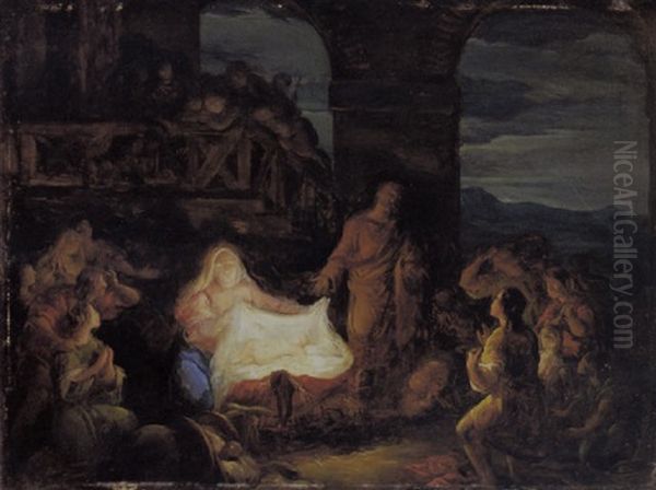 Nativita Oil Painting by Tommaso Gazzarini