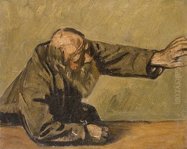 Apostle Oil Painting by Eduard Karl Franz von Gebhardt