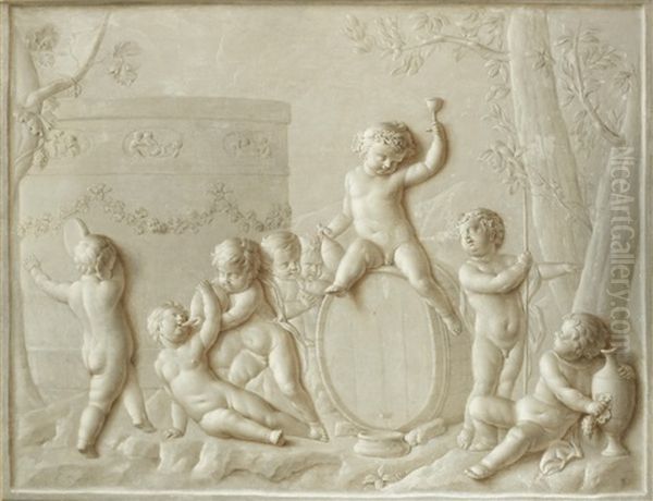 An Allegory Of Autumn Oil Painting by Marten Jozef Geeraerts