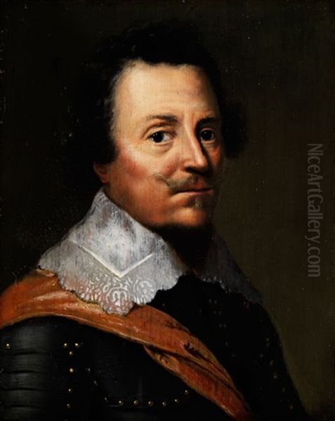 Portrait Des Ernst Kasimir Graf Von Nassau Oil Painting by Wybrand Simonsz De Geest