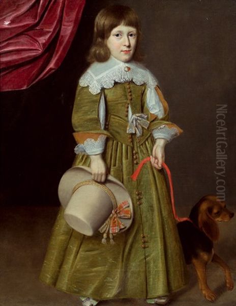 Bildnis Eines Knaben Oil Painting by Wybrand Simonsz De Geest