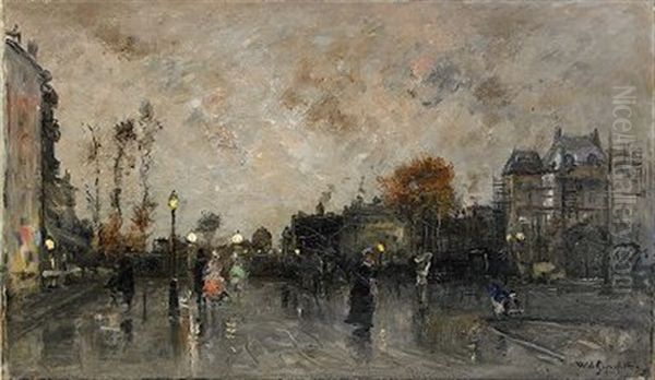 Aftonmotiv Fran Paris Oil Painting by Wilhelm von Gegerfelt